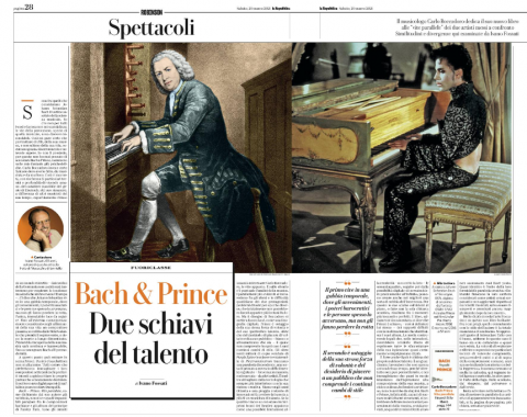 Ivano Fossati su Bach e Prince di Carlo Boccadoro